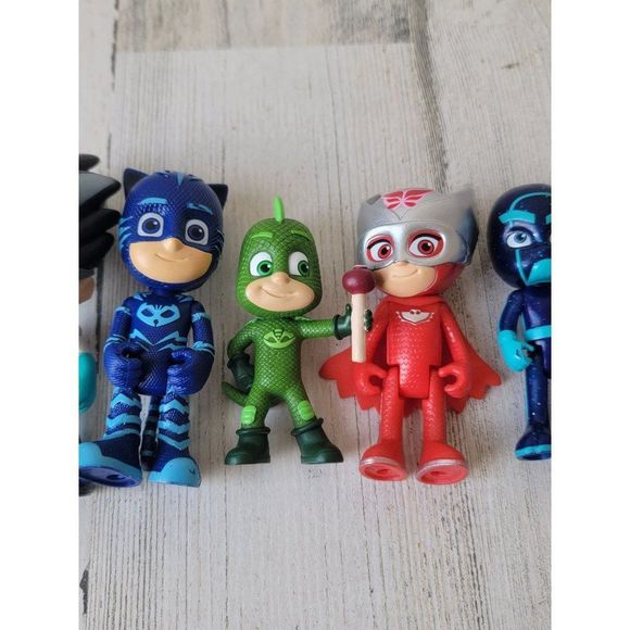 PJ masks Gekko owlette catboy Romeo night ninja playset toy figure - Picture 3 of 16